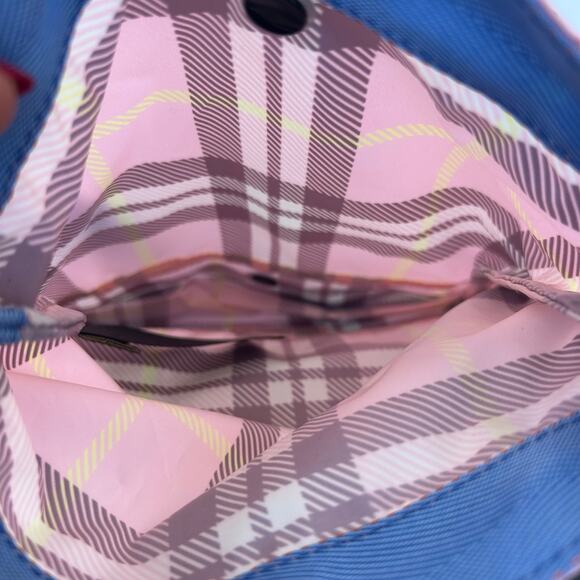 New Rag & Bone Addison Pouch Crossbody Purse Pink Plaid Y2K Bag Mini - Picture 12 of 13